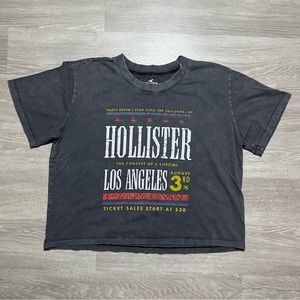 Hollister Co. “Los Angeles” Graphic Boyfriend Tee Grey Size Small